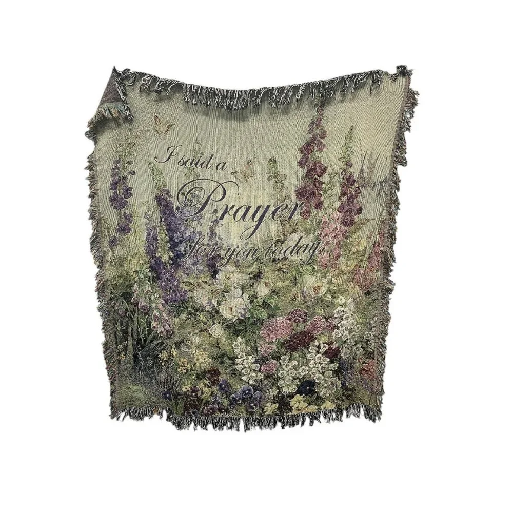Butterfly Paradise Woven Cotton Throw‎ Blanket 50x60 Multi-Color